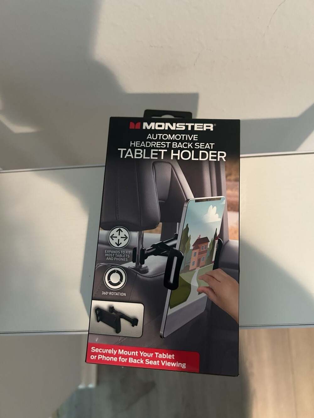 Monster Automotive Headrest Back Seat Tablet Holder